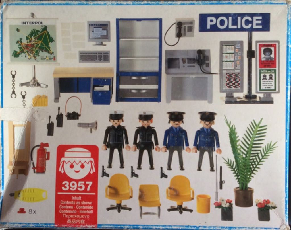 Escritório Esquadra Polícia  - City Action - Policia (3957) playmobil collectible [Barcode 4008789039576] - Main Image 2