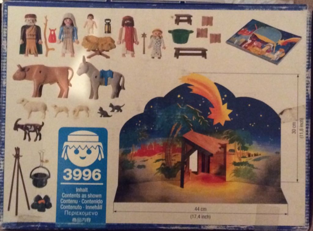 Playmobil Christmas Nativity Set 3996 & Wise Men Set 3997 from 1999 - Christmas (3996) playmobil collectible [Barcode 4008789039965] - Main Image 2