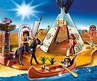 PLAYMOBIL #4012 Native American SuperSet! ! - Western (4012) playmobil collectible [Barcode 4008789040121] - Main Image 1