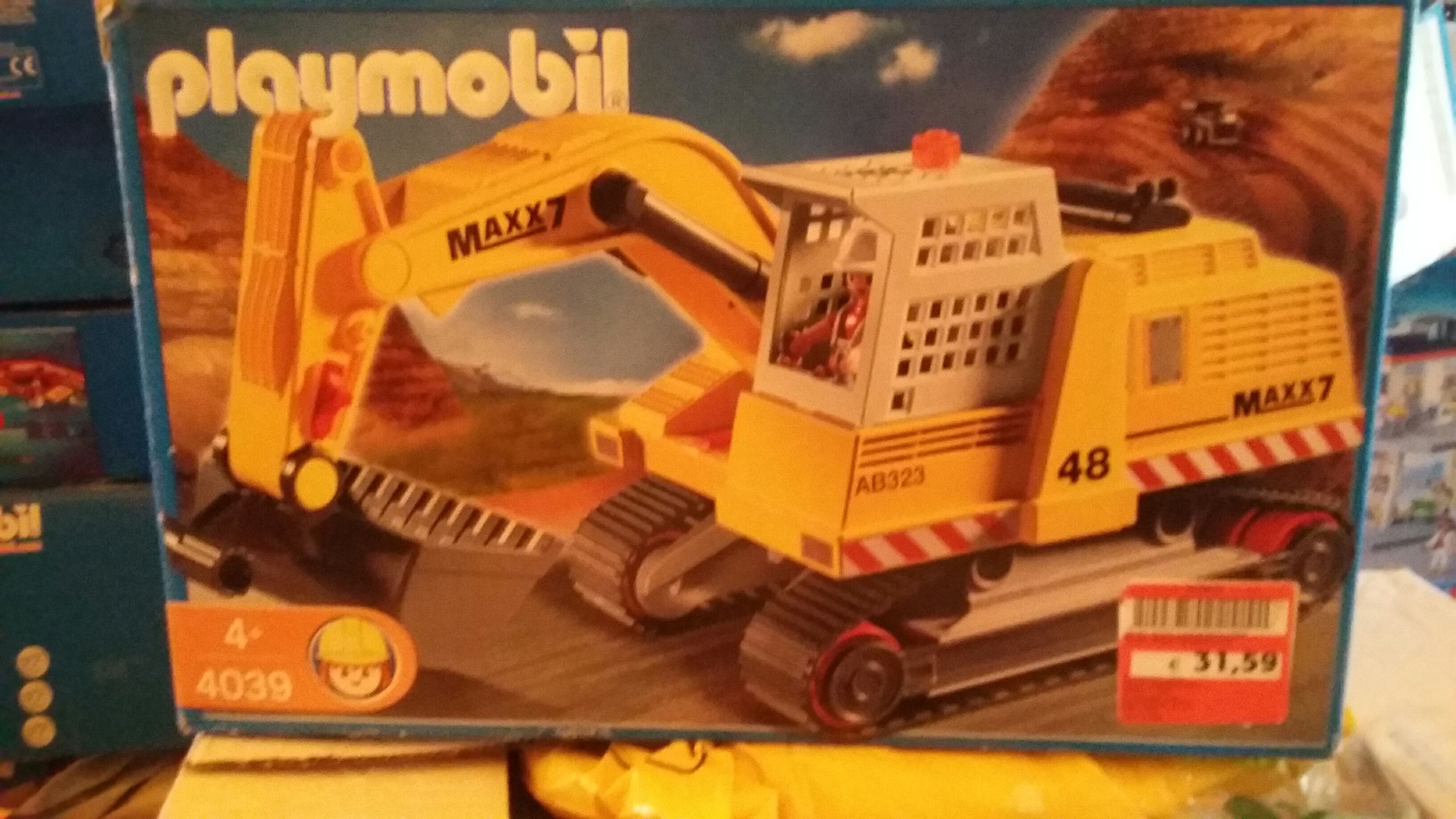 Graver geel Maxx7 - City Action ” Bouw ” (4039) playmobil collectible [Barcode 4008789040398] - Main Image 1