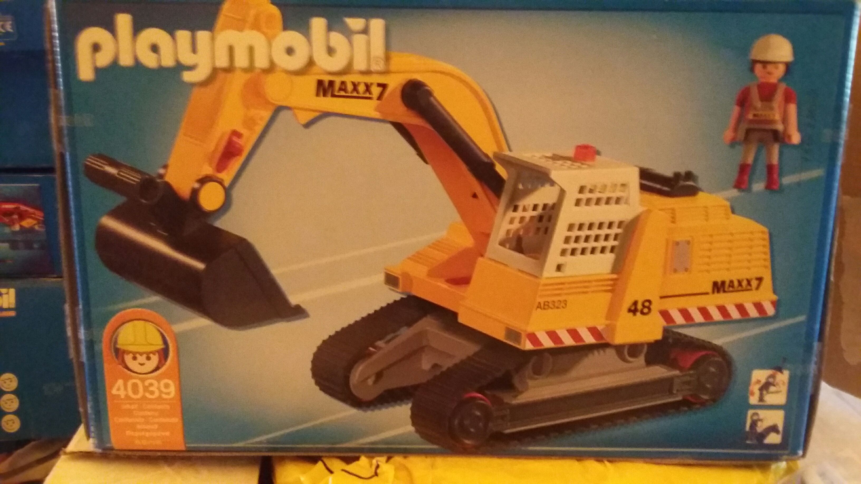 Graver geel Maxx7 - City Action ” Bouw ” (4039) playmobil collectible [Barcode 4008789040398] - Main Image 2