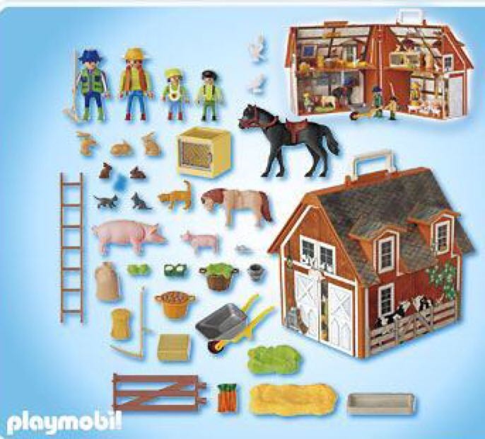 Playmobil My Take Along Farm House Playset 4142 - Farm playmobil collectible [Barcode 4008789041425] - Main Image 2