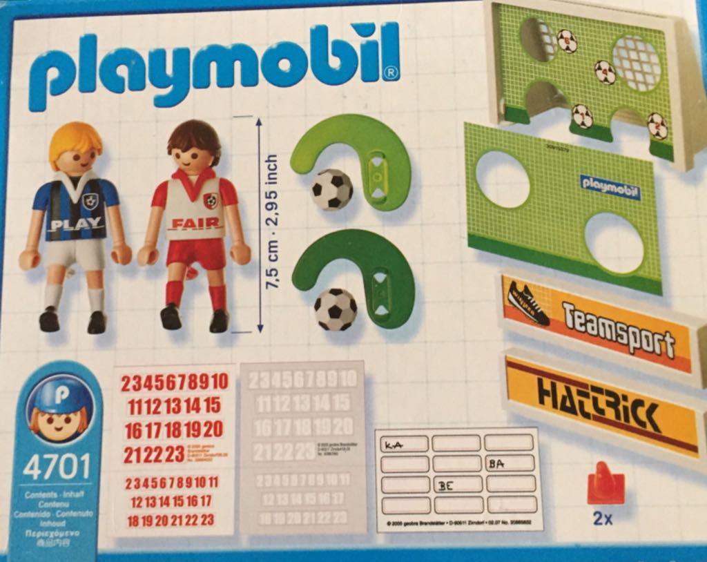 4701 Soccer Shootout - Sports & Action (4701) playmobil collectible [Barcode 025369047015] - Main Image 2