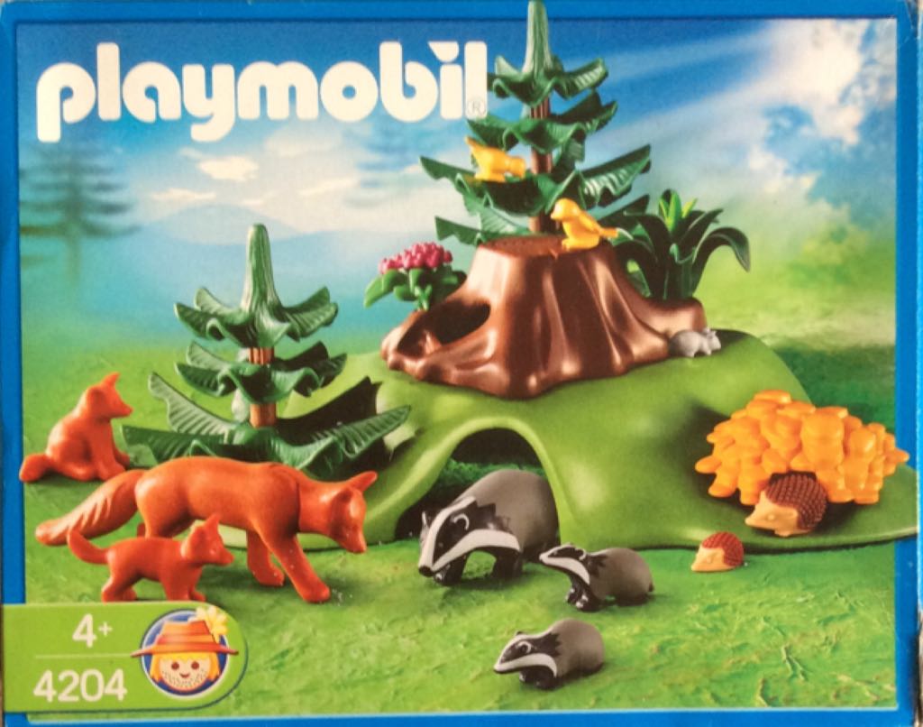Playmobil 4204 - Dachs- und Fuchsbau 4+ - Neu - Vida Selvagem (4204) playmobil collectible [Barcode 4008789042040] - Main Image 1