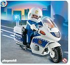 Motorcycle Patrol - Imaginative Play Toy Set by Playmobil - City Action - Policia (4262) playmobil collectible [Barcode 4008789042620] - Main Image 1