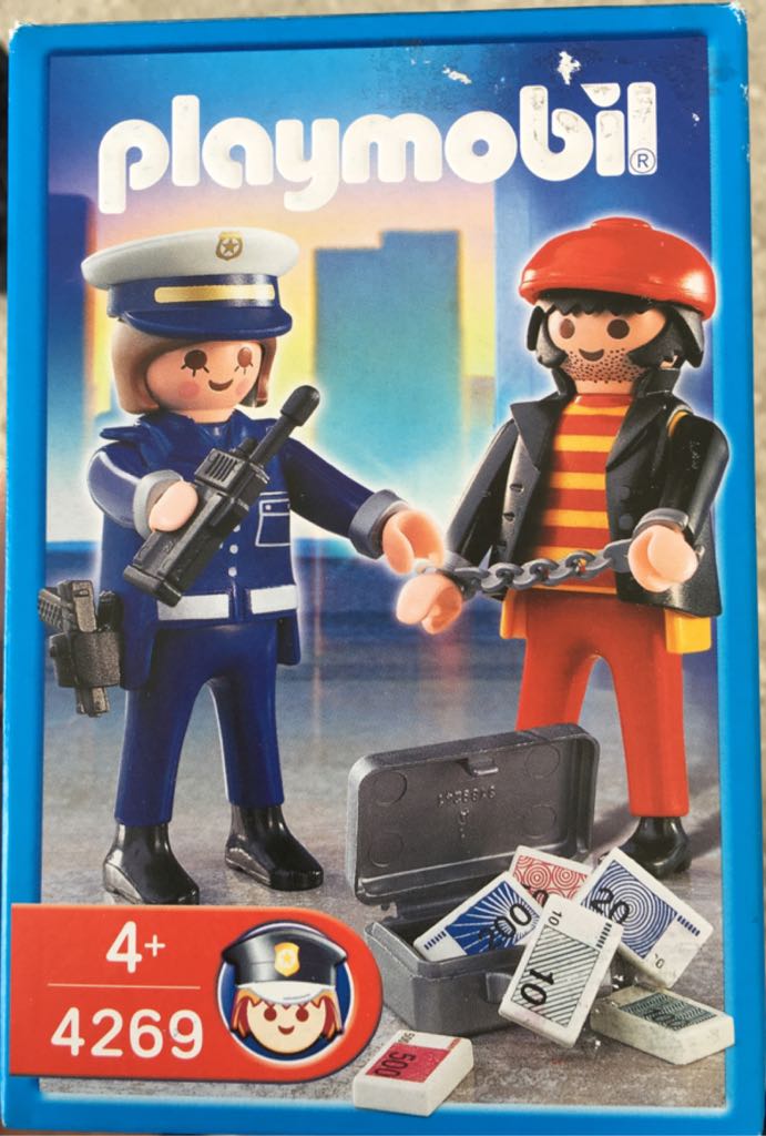 Politieagente met bankrover - City Action Politie (4269) playmobil collectible [Barcode 4008789042699] - Main Image 1
