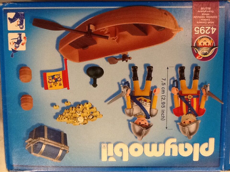 Playmobil - 4295 Treasure Transporter with Row Boat - Piratas (4295) playmobil collectible [Barcode 4008789042958] - Main Image 2