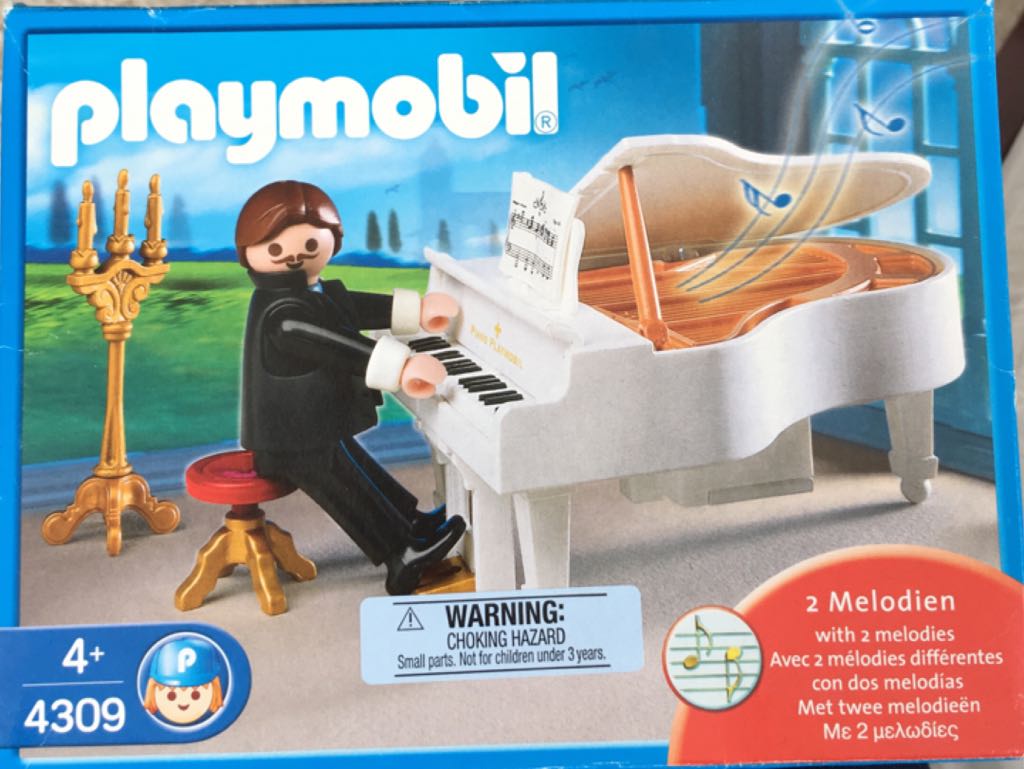 Playmobil 4309 Piano/Klavier mit Spieler + Anleitung!  (4309) playmobil collectible [Barcode 4008789043092] - Main Image 1