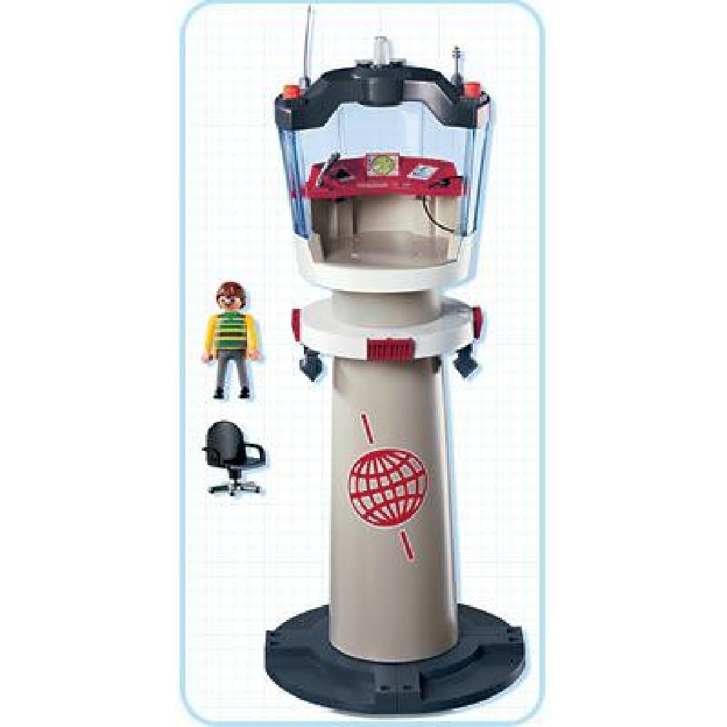Verkeerstoren luchthaven - City Action Luchthaven (4313) playmobil collectible [Barcode 4008789043139] - Main Image 2