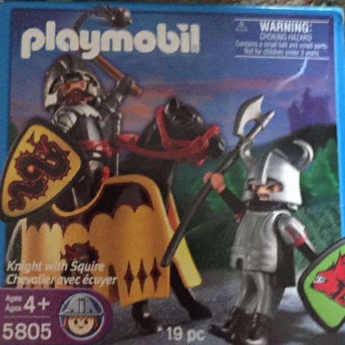 5805 Knight With Squire - Castles & Knights (5805) playmobil collectible [Barcode 025369058059] - Main Image 1