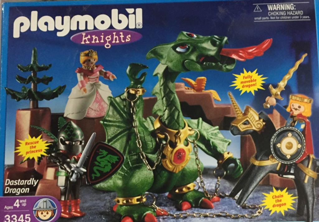3345 Dastardly Dragon  playmobil collectible [Barcode 025369033452] - Main Image 1