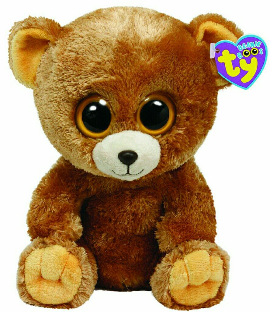Honey The Bear Ty Beanie Boo’s (lg)  plush collectible [Barcode 008421369614] - Main Image 2