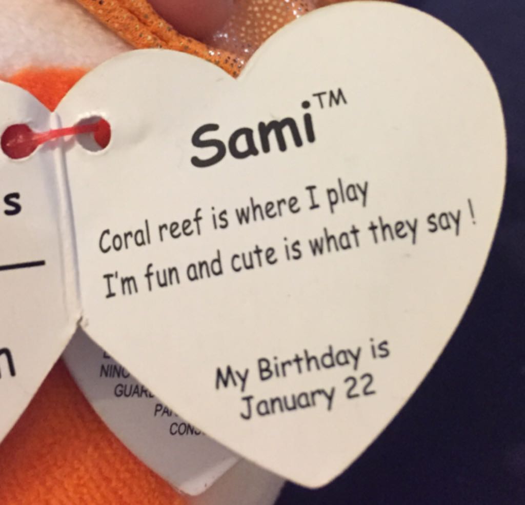 Sami Orange Fish  (Portugal) plush collectible [Barcode 008421371761] - Main Image 2