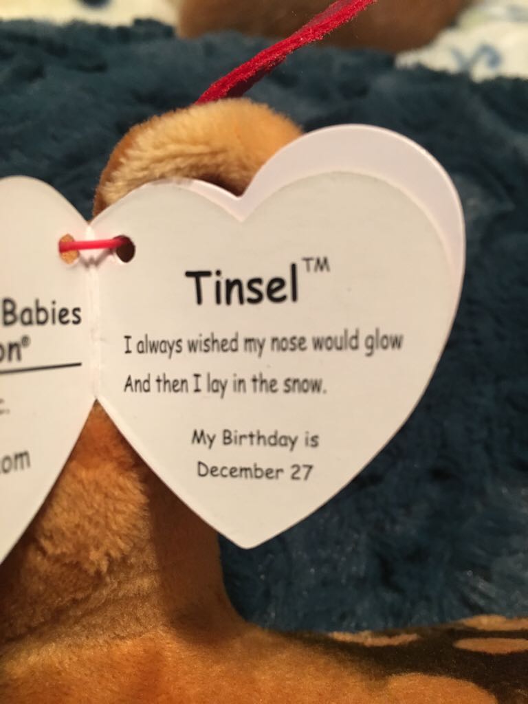 Tinsel The Reindeer  plush collectible [Barcode 008421372386] - Main Image 2