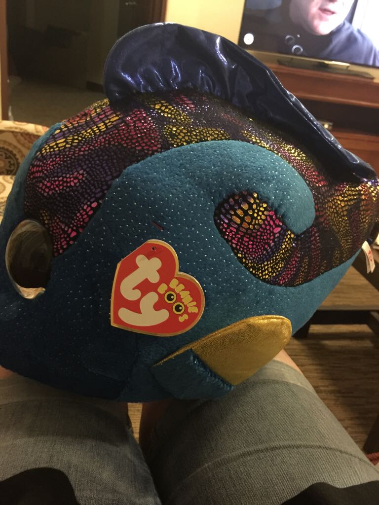 .beanie Boo Aqua Jumbo  plush collectible [Barcode 008421372447] - Main Image 2