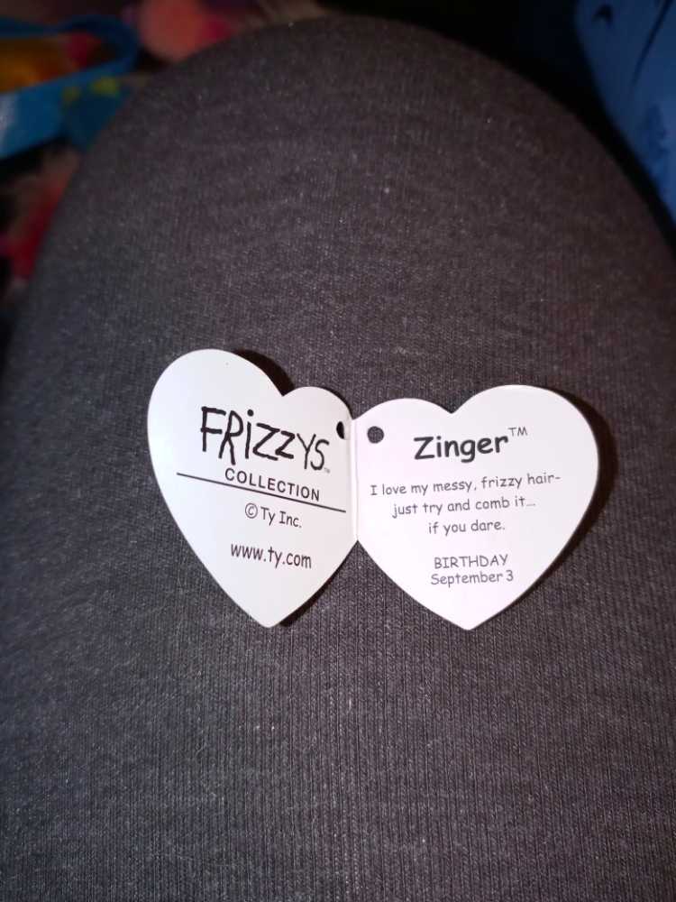 Zinger Frizzy  plush collectible [Barcode 008421373260] - Main Image 3