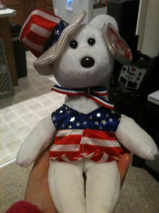 Sam The Bear - Red - Patriotic  (United States) plush collectible [Barcode 008421400751] - Main Image 2