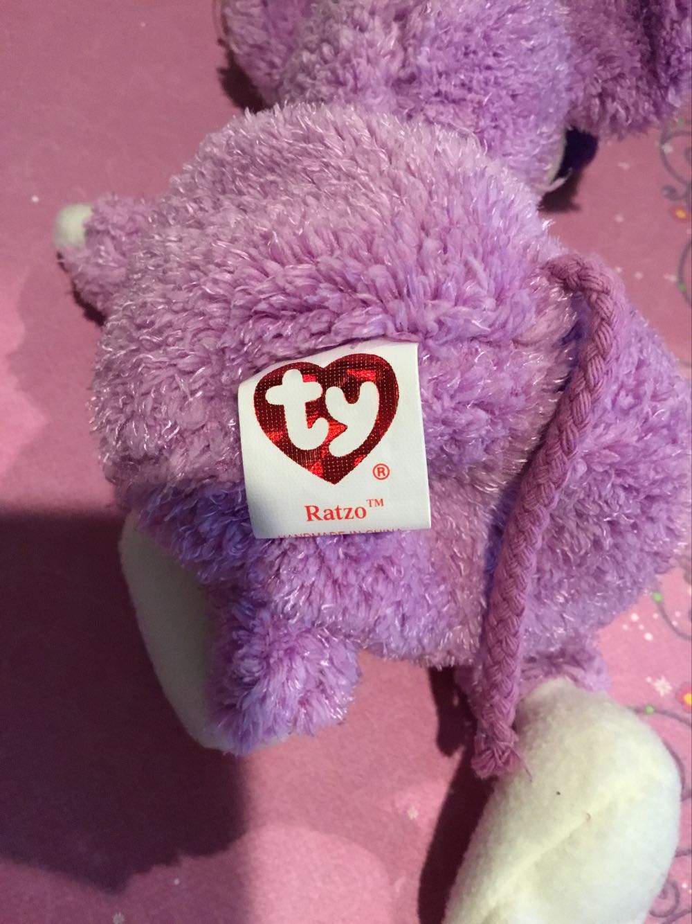 Ratzo The Rate - Lavender  plush collectible [Barcode 008421400997] - Main Image 3