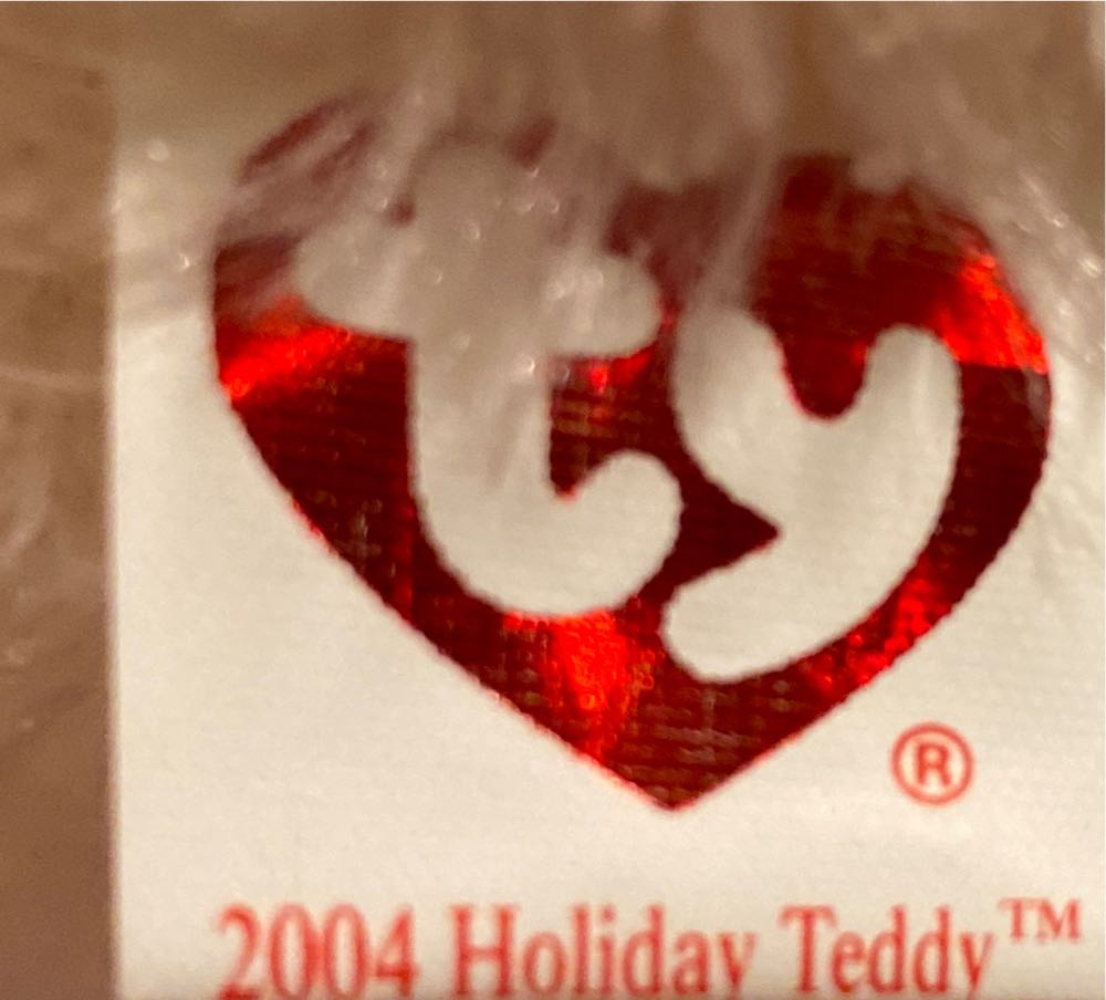 2004 Holiday Teddy - Christmas  (United States) plush collectible [Barcode 008421401390] - Main Image 4