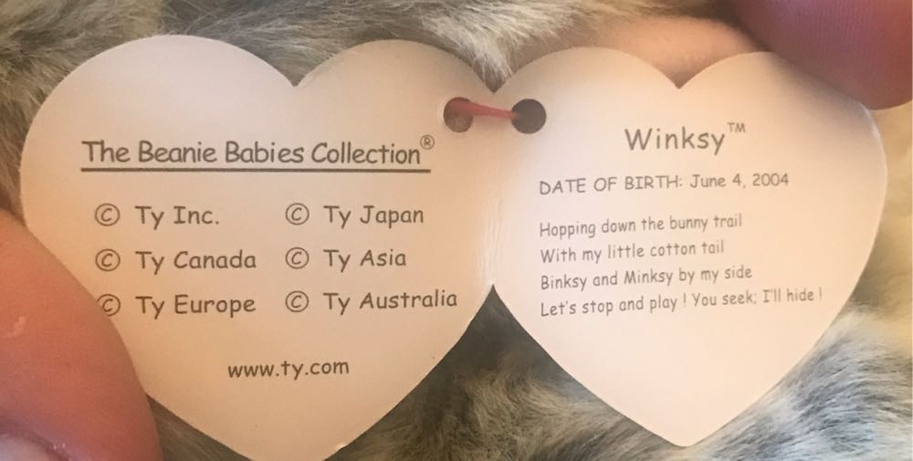 Winksy The Bunny Rabbit - Easter  (United States) plush collectible [Barcode 008421401956] - Main Image 3