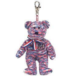 USA The Bear (Key Clip)  plush collectible [Barcode 008421403714] - Main Image 1