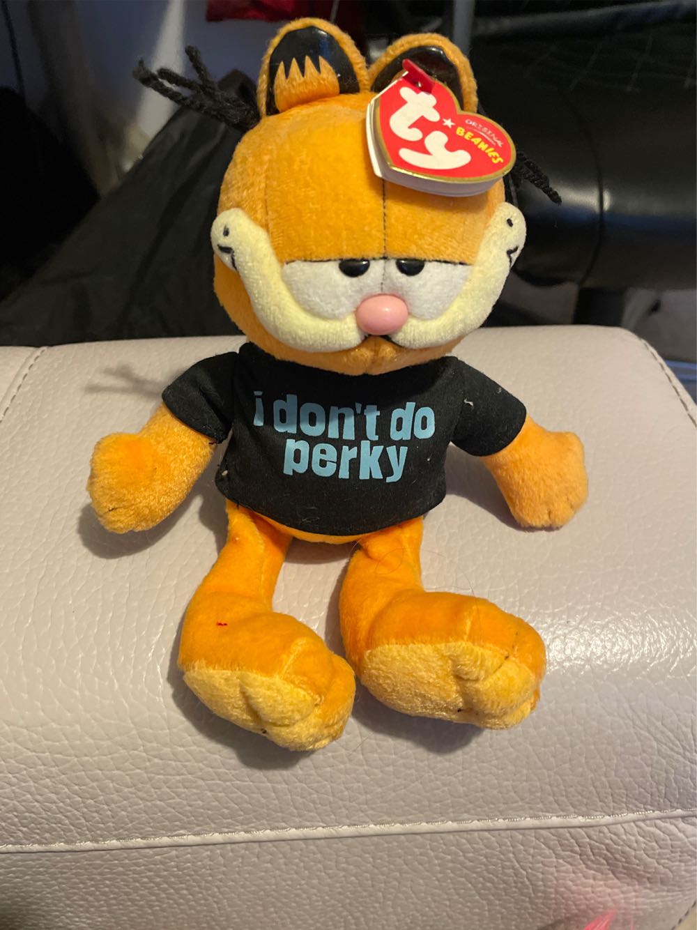 garfield - I don’t do perky  plush collectible [Barcode 008421406685] - Main Image 2