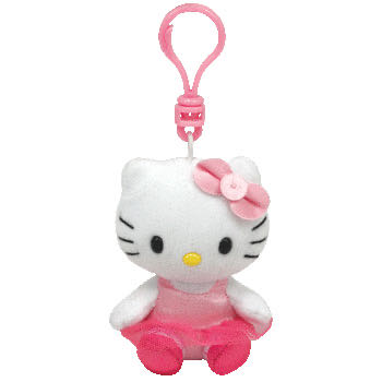 Hello Kitty - Ballerina In A Pink Tutu - key-clip)  (Canada) plush collectible [Barcode 008421409563] - Main Image 2