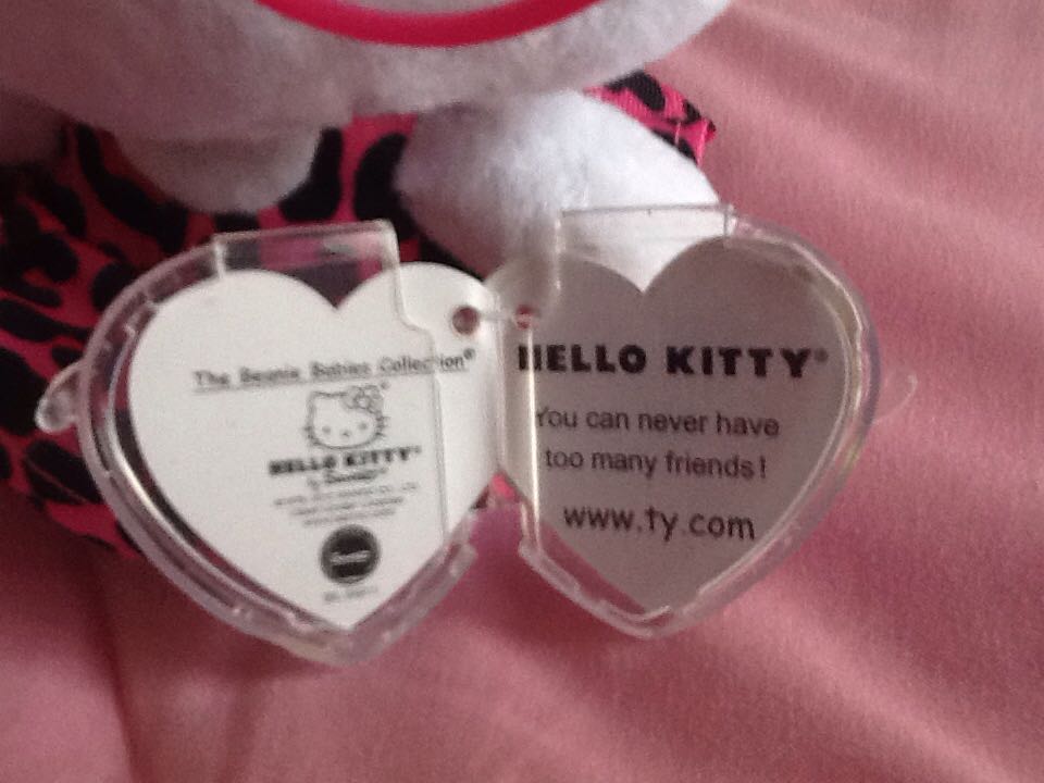 Hello Kitty - Fashionista Pink Leopard Dress And Pink Glasses  plush collectible [Barcode 008421409587] - Main Image 2