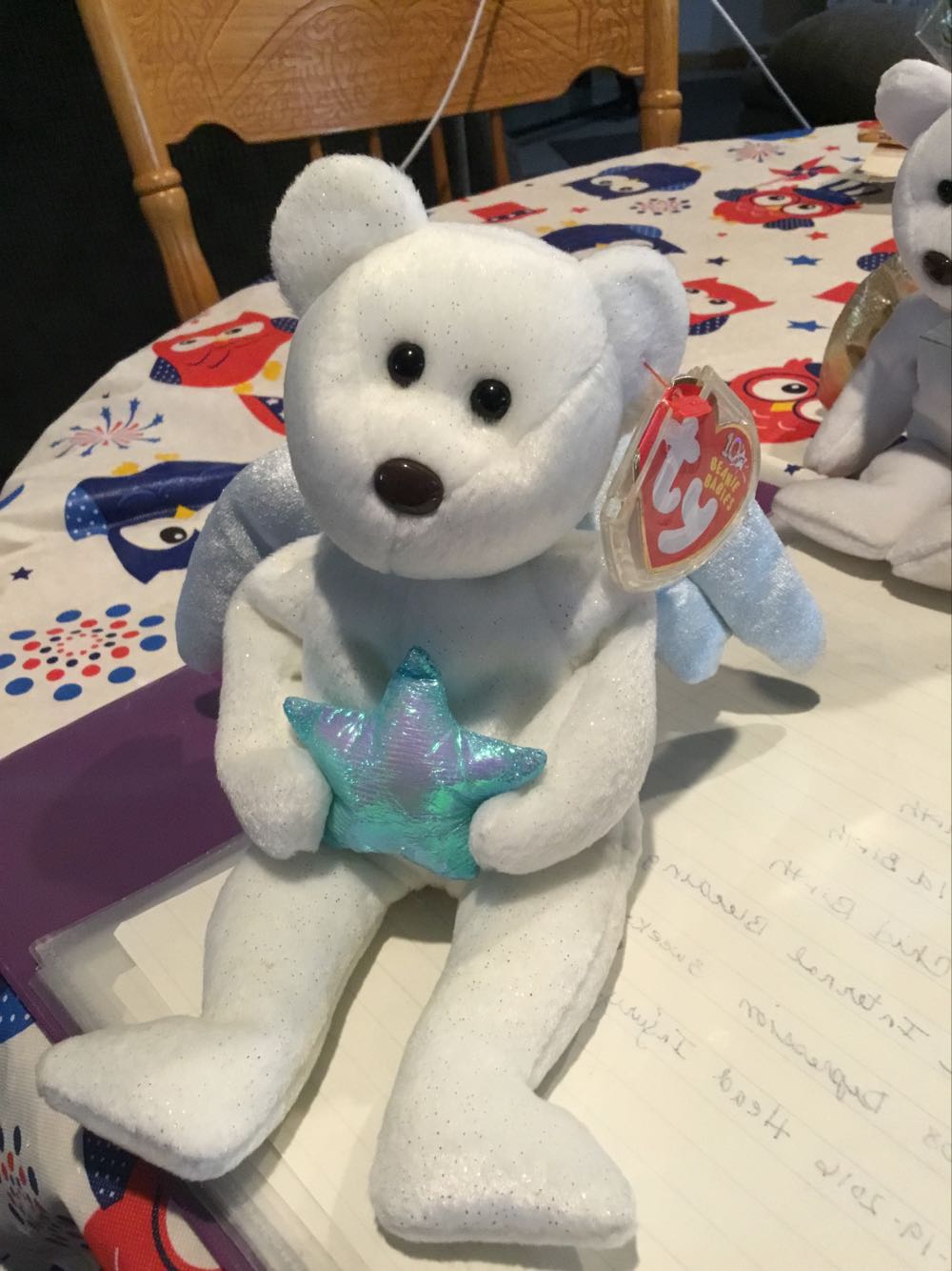 Star The Bear Blue Star  (United States) plush collectible [Barcode 008421047031] - Main Image 3