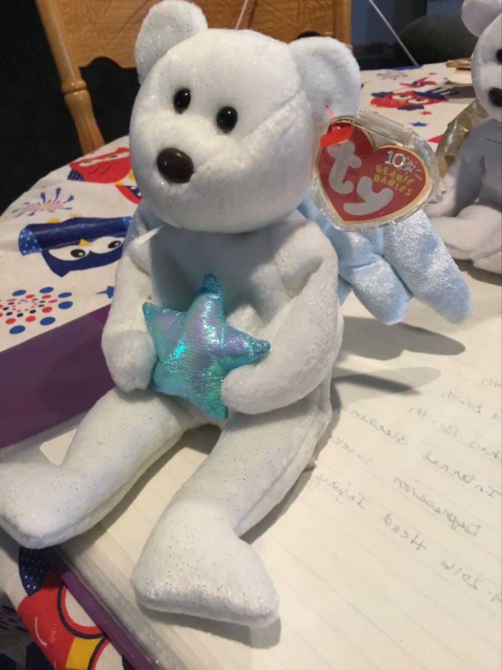 Star The Bear Blue Star  (United States) plush collectible [Barcode 008421047031] - Main Image 4