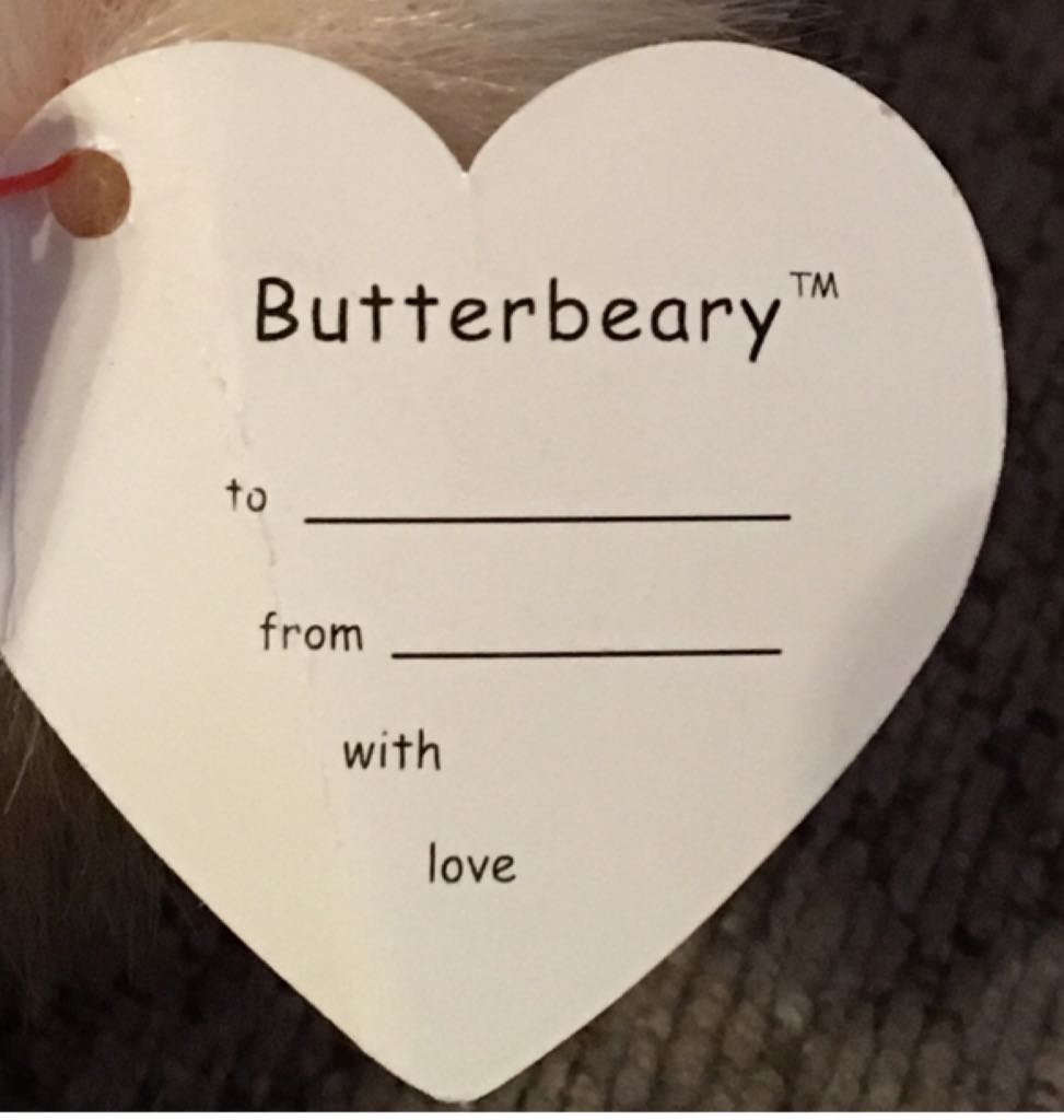 Butterbeary The Bear (Buddy classic)  plush collectible [Barcode 008421053117] - Main Image 2