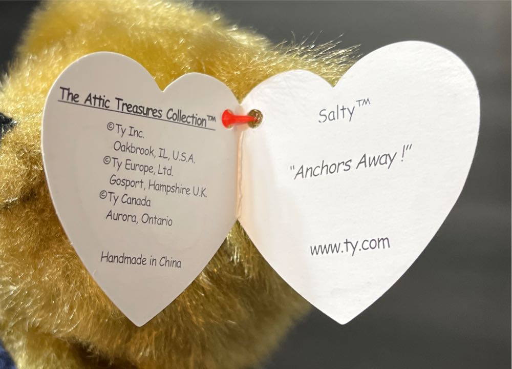 Salty The Bear 🐻  plush collectible [Barcode 008421060566] - Main Image 3