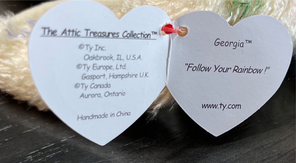 Georgia the Bunny Rabbit (Attic Treasure)  plush collectible [Barcode 008421060955] - Main Image 2