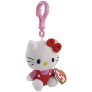 Hello Kitty Key-Clip Pink/Red  plush collectible - Main Image 1
