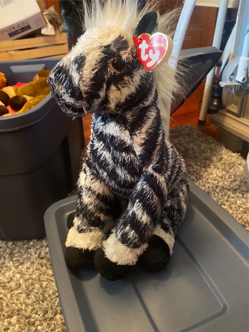 Kivu The Zebra Buddy TY  (United States) plush collectible [Barcode 008421074389] - Main Image 2