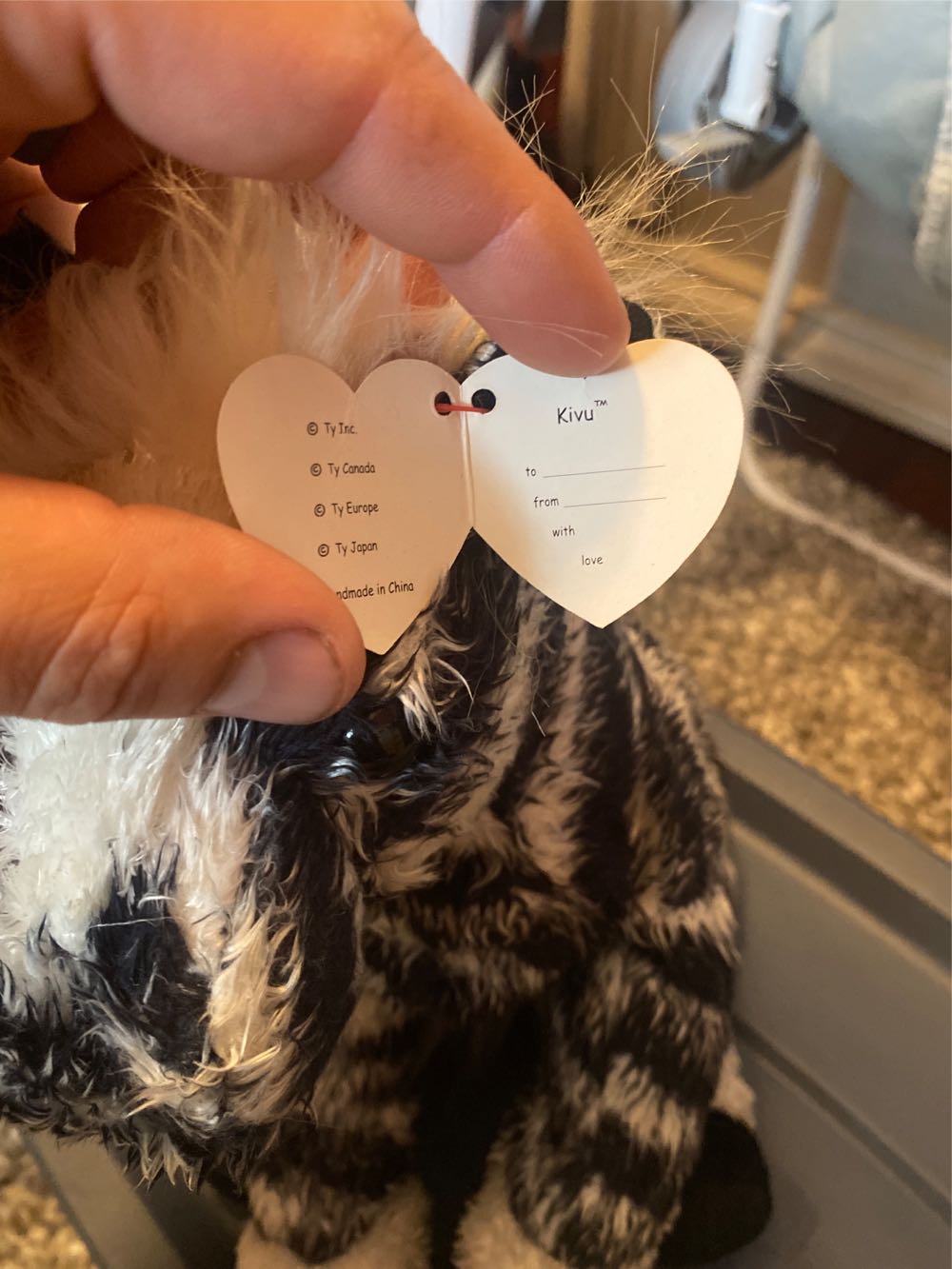 Kivu The Zebra Buddy TY  (United States) plush collectible [Barcode 008421074389] - Main Image 3