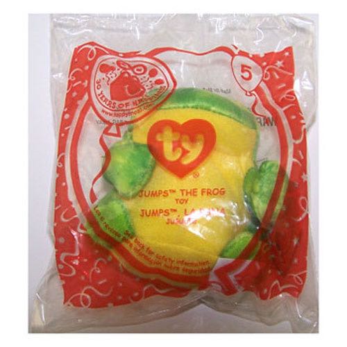 JUMPS the Frog  (Teenie Beanie)  plush collectible - Main Image 2