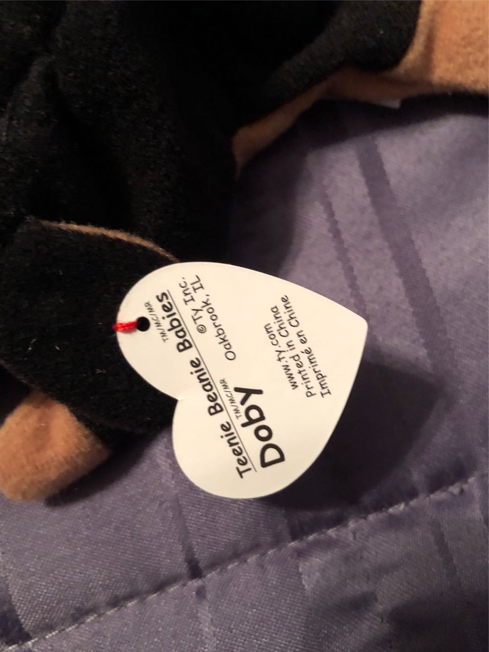 Dopy The Dog (Teenie Beanie)  plush collectible - Main Image 2