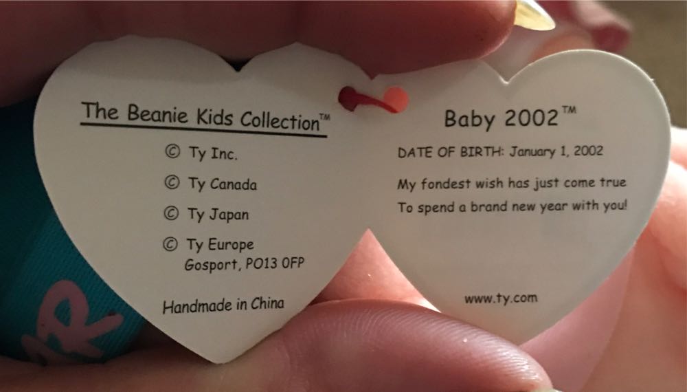 Beanie Kids - Baby 2002  plush collectible [Barcode 008421000227] - Main Image 3