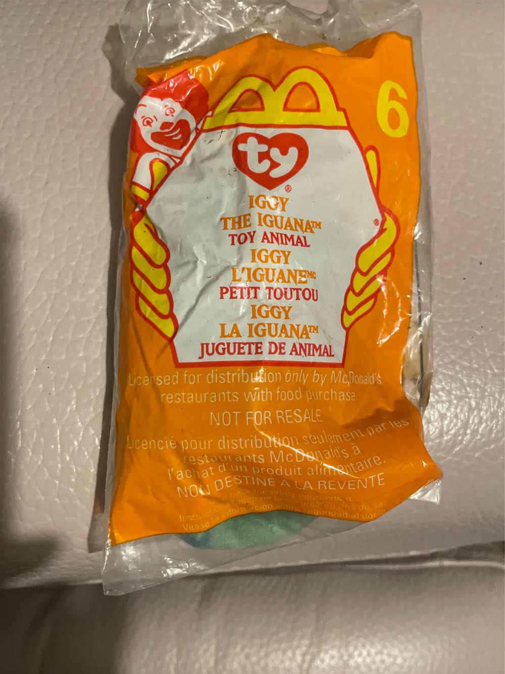 Iggy Teenie Beanie Baby  plush collectible - Main Image 2