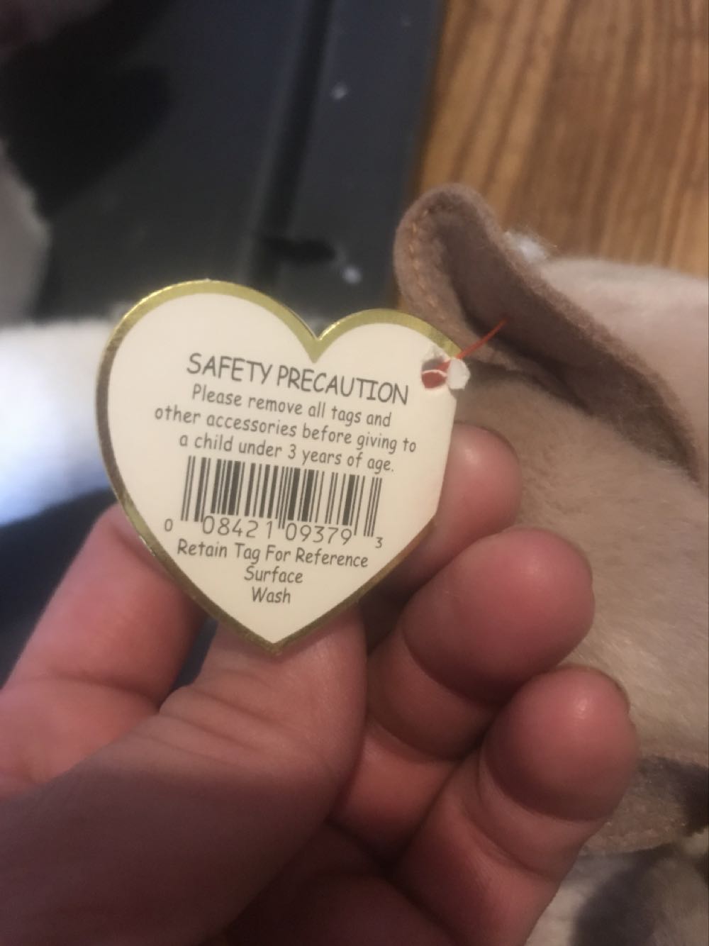 Batty The Beanie Buddy  (United States) plush collectible [Barcode 008421093793] - Main Image 4