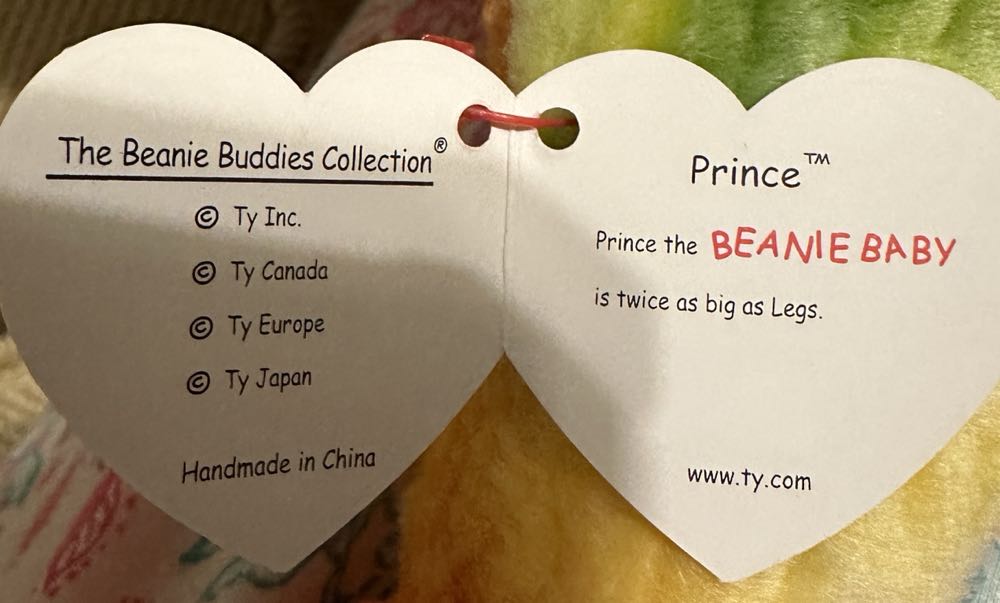 Prince the Frog - Beanie Buddy  (United States) plush collectible [Barcode 008421094011] - Main Image 2