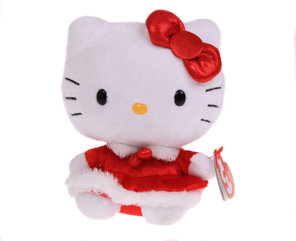Hello Kitty Christmas Red Dress  plush collectible - Main Image 2