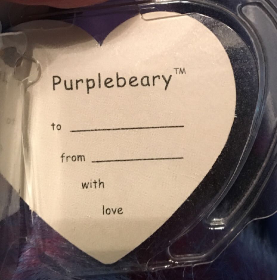 Purplebeary the Bear  plush collectible - Main Image 2