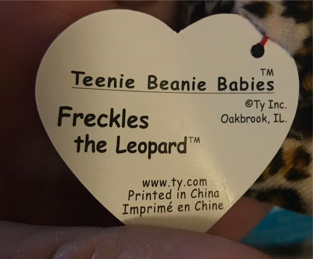 Freckles the Leopard (Teenie)  plush collectible - Main Image 3