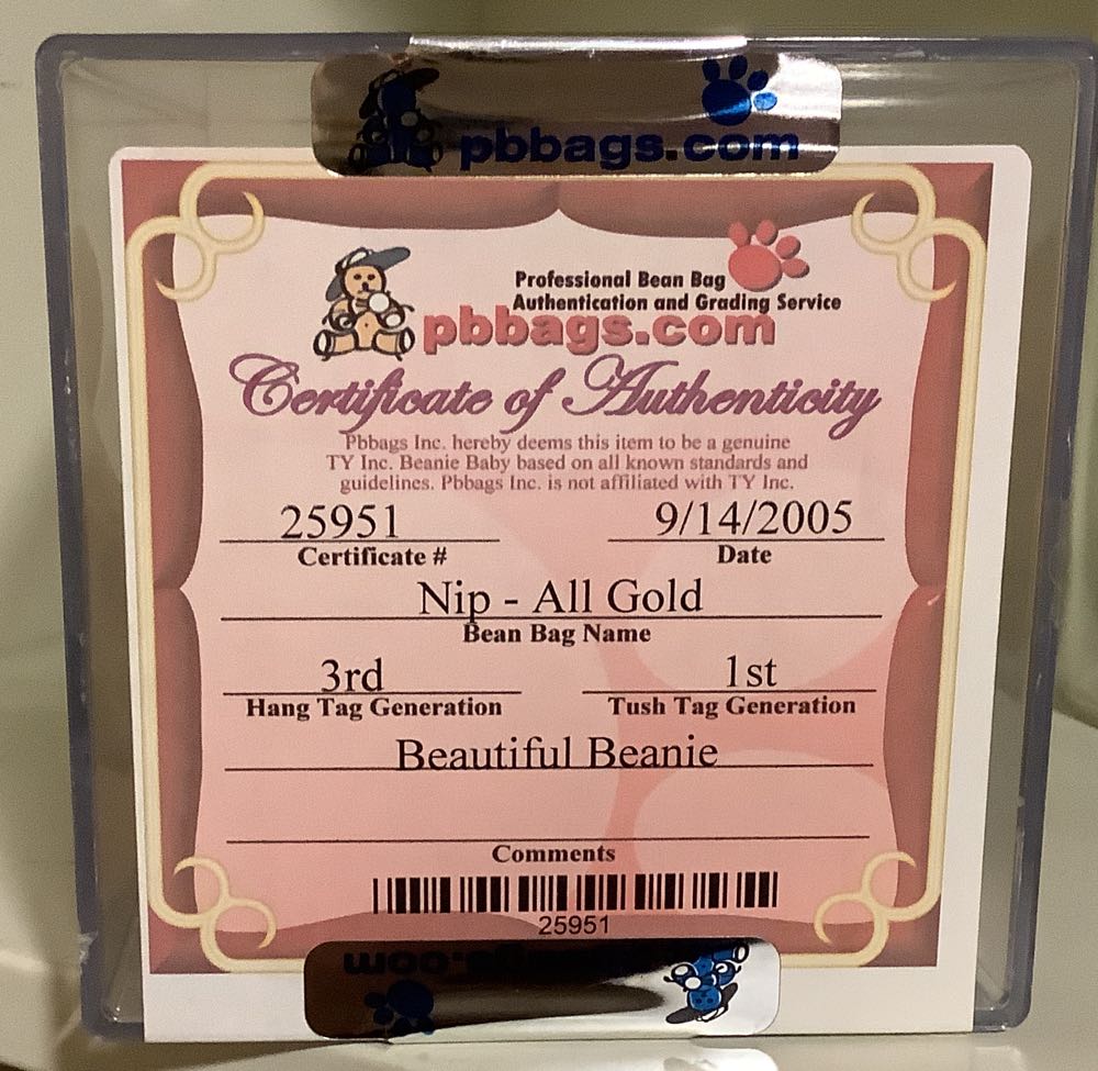 Nip all gold  plush collectible - Main Image 2