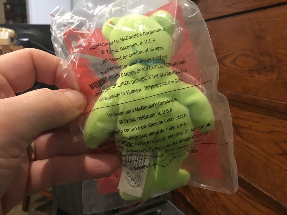 Fries the Bear - Teenie Beanie  plush collectible - Main Image 2