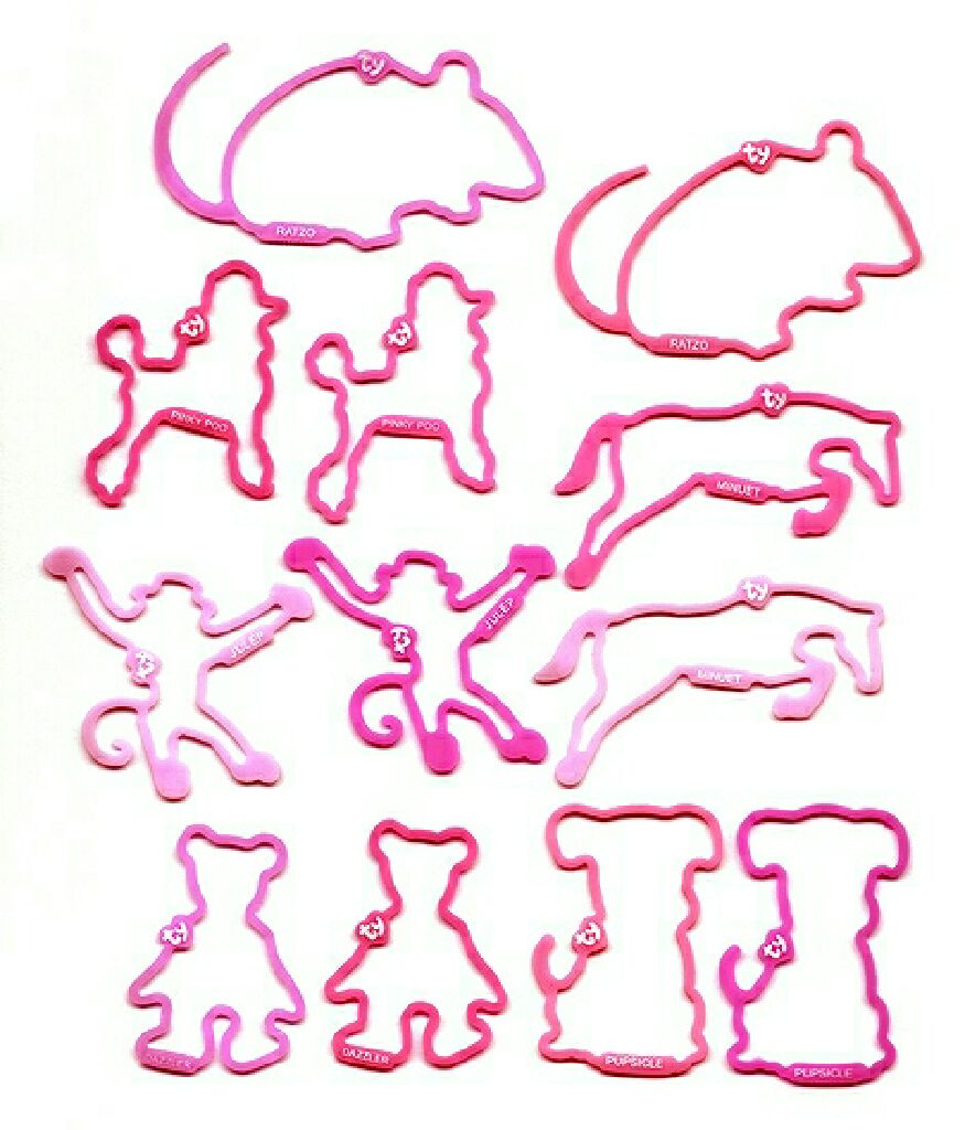 Beanie Bandz Pinky Pak Collection  plush collectible - Main Image 2