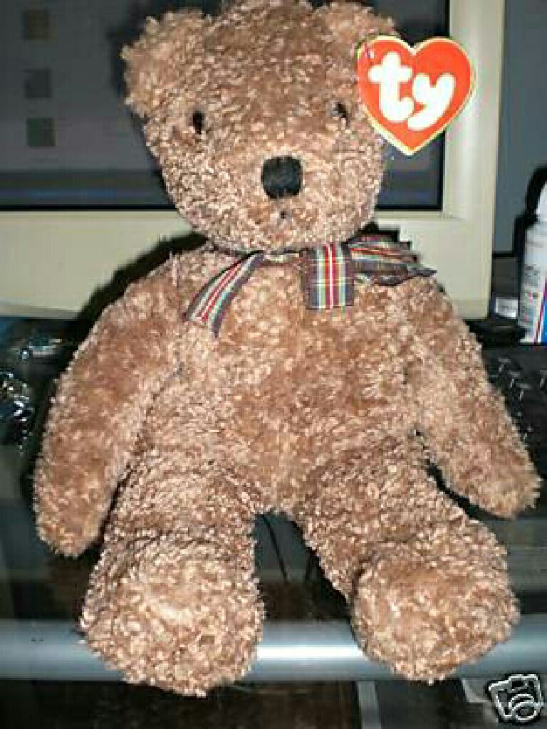 Curly the Bear (red plaid ribbon) Plush  plush collectible - Main Image 1