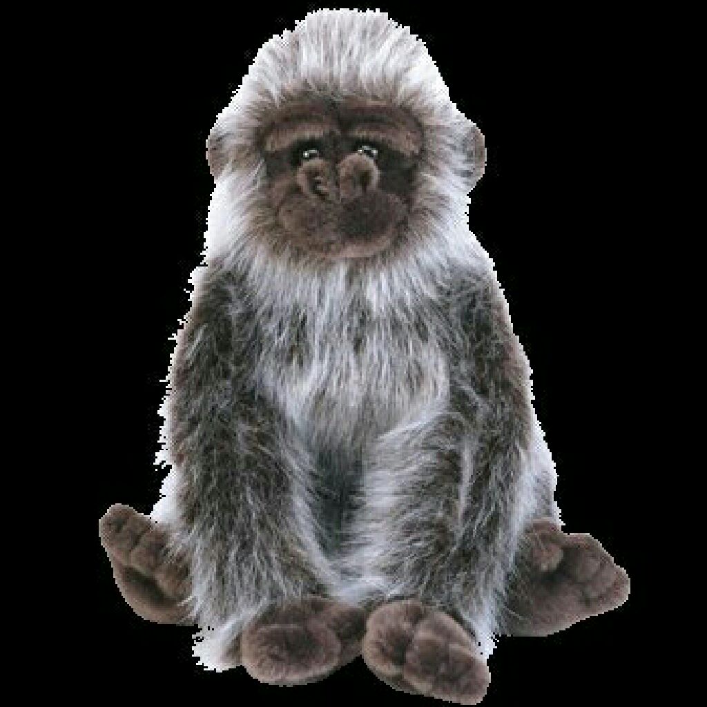 Curly Bunny Ty Plush (tan, ribbon)